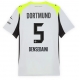 Borussia Dortmund Ramy Bensebaini #5 Borta matchtröja 2025-26 Kortärmad Billigt
